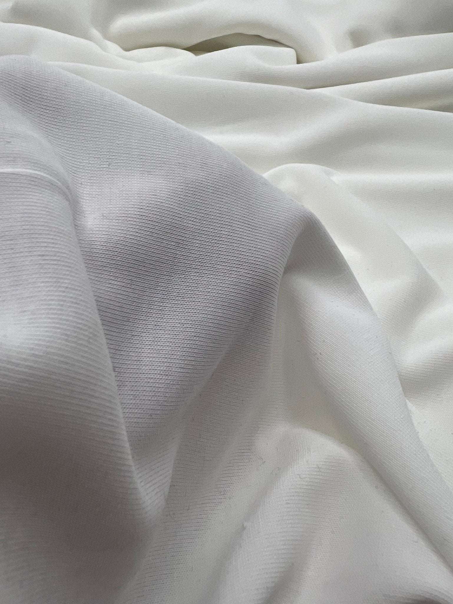 Plain Ivory Modal 200GSM 2 Way Stretch Fabric - T9 Fabrics