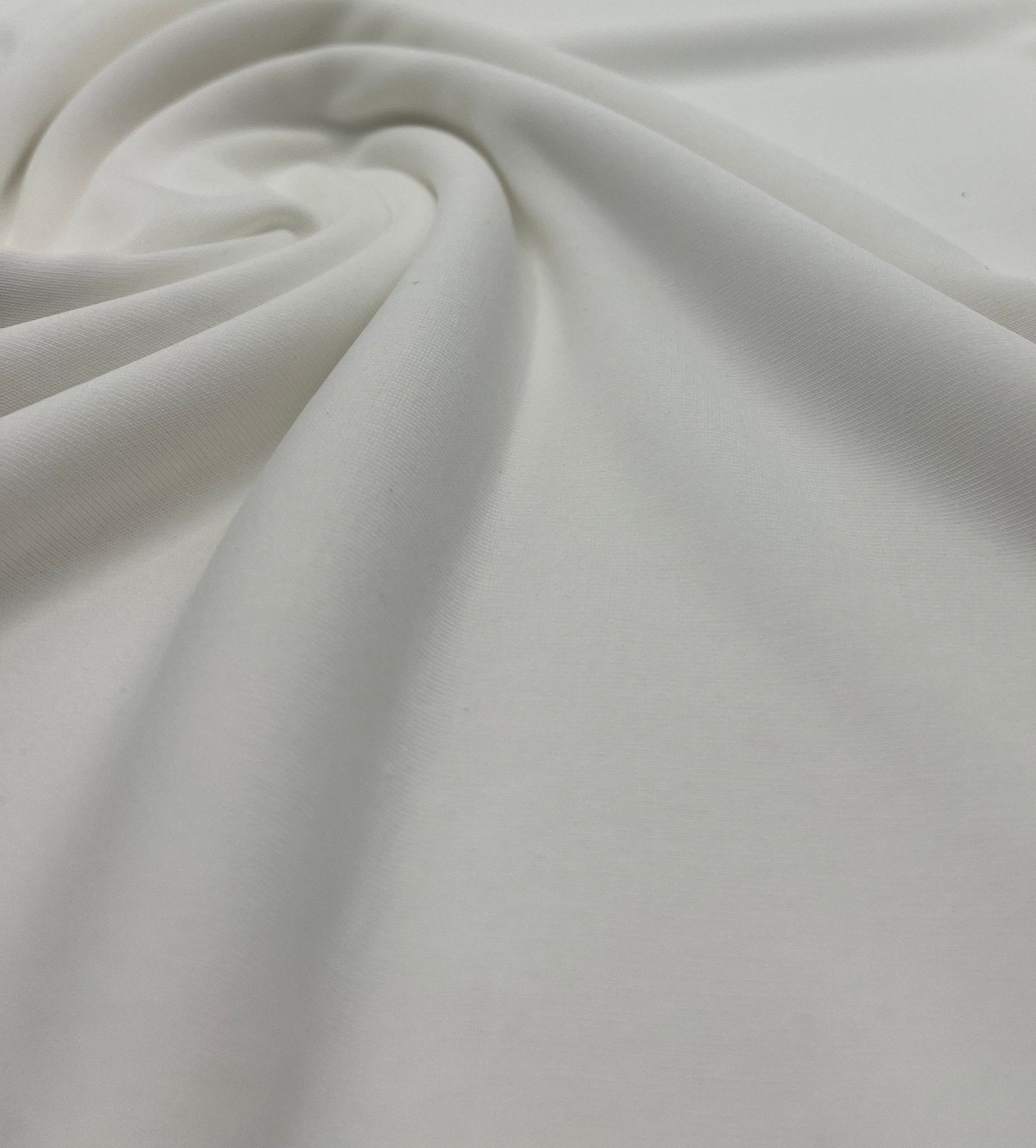 Plain Ivory Modal 200GSM 2 Way Stretch Fabric - T9 Fabrics