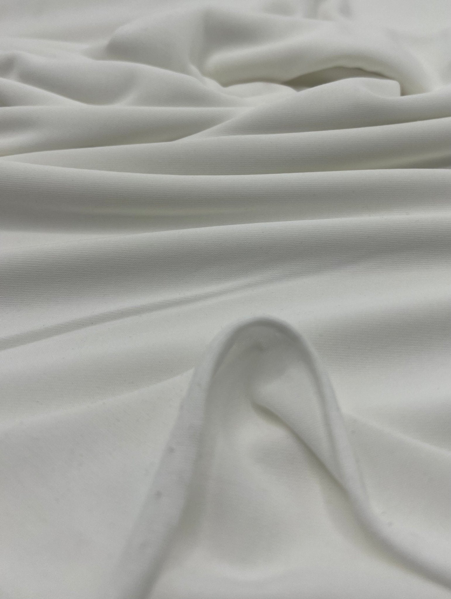 Plain Ivory Modal 200GSM 2 Way Stretch Fabric - T9 Fabrics