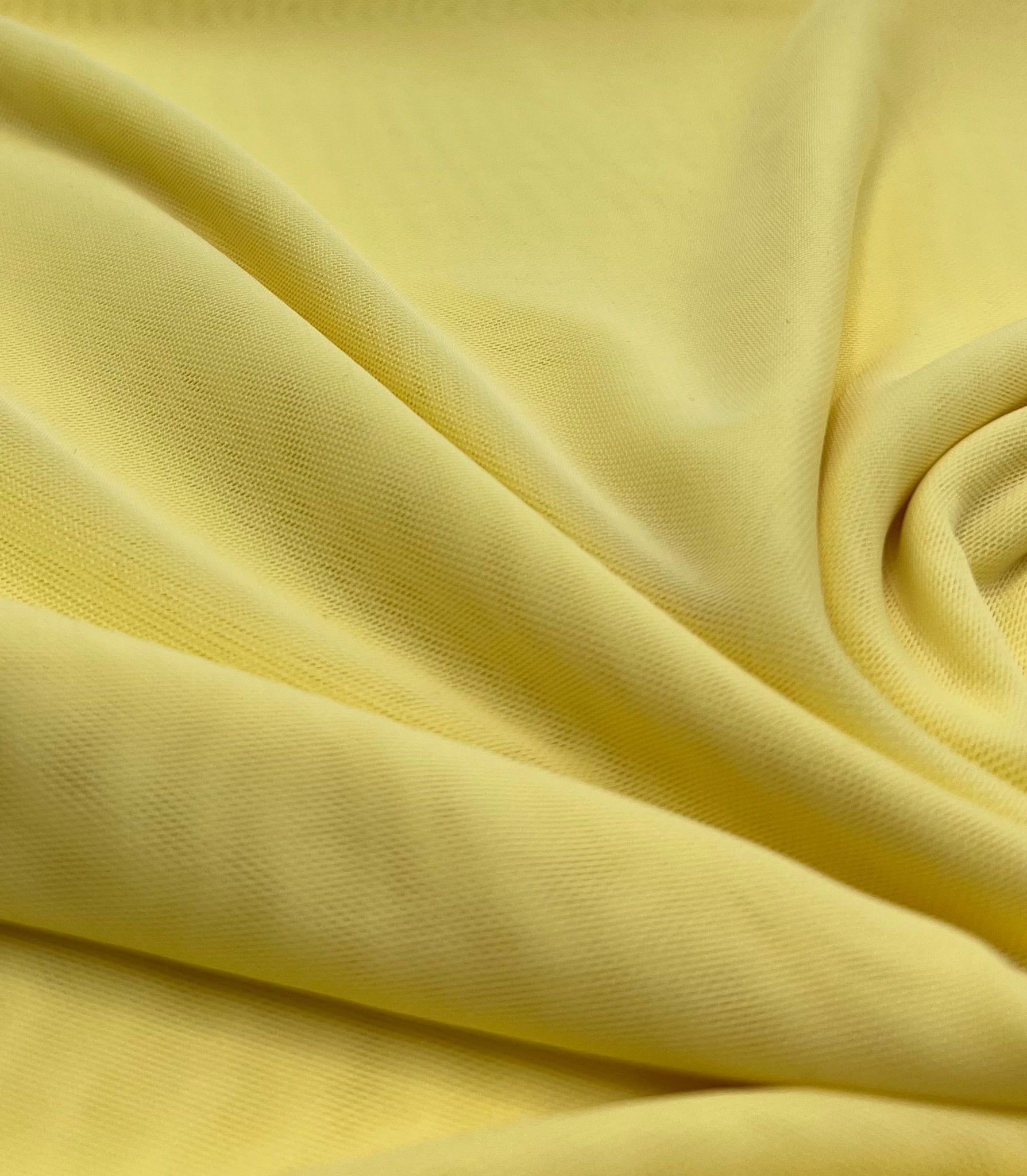 Plain Lemon Yellow Mesh Fabric Stretch - T9 Fabrics