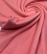 Plain Light Coral Viscose Elastane Fabric 4 Way Stretch Jersey - T9 Fabrics