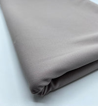 Plain Light Grey Scuba Crepe Stretch Jersey Fabric 4 Way Stretch - T9 Fabrics