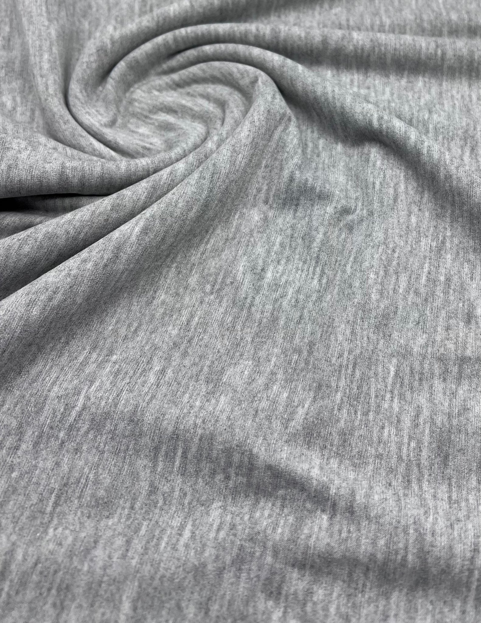 Plain Light Grey Viscose Elastane Fabric 4 Way Stretch Jersey - T9 Fabrics