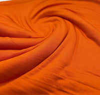 Plain Light Orange Viscose Elastane Fabric 4 Way Stretch Jersey - T9 Fabrics