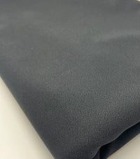 Plain Lightweight Black Scuba Crepe Stretch Fabric 4 Way Stretch - T9 Fabrics