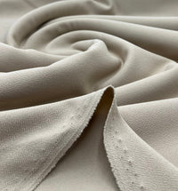 Plain Lightweight Stone Scuba Crepe Stretch Fabric 4 Way Stretch - T9 Fabrics