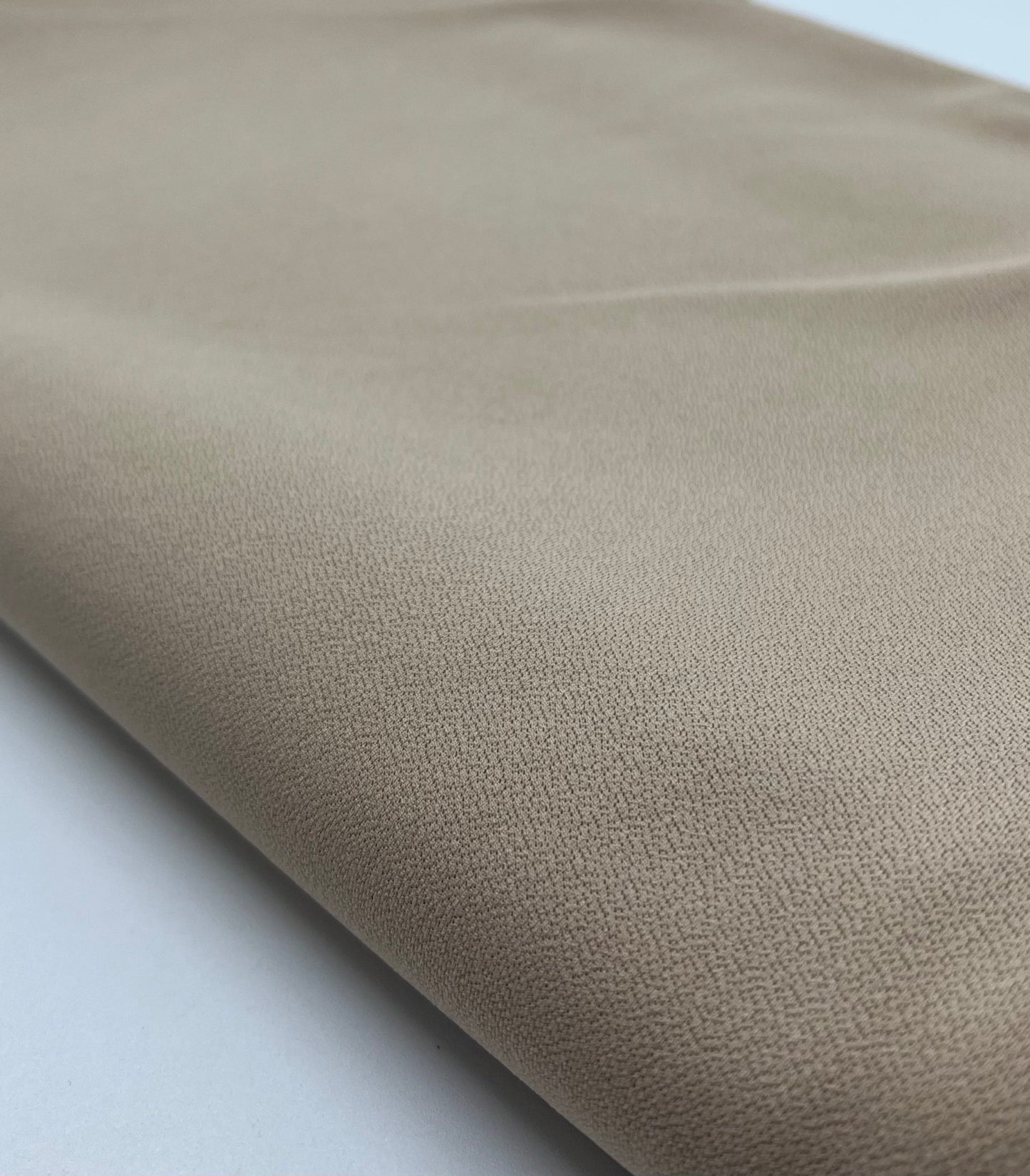 Plain Lightweight Stone Scuba Crepe Stretch Fabric 4 Way Stretch - T9 Fabrics