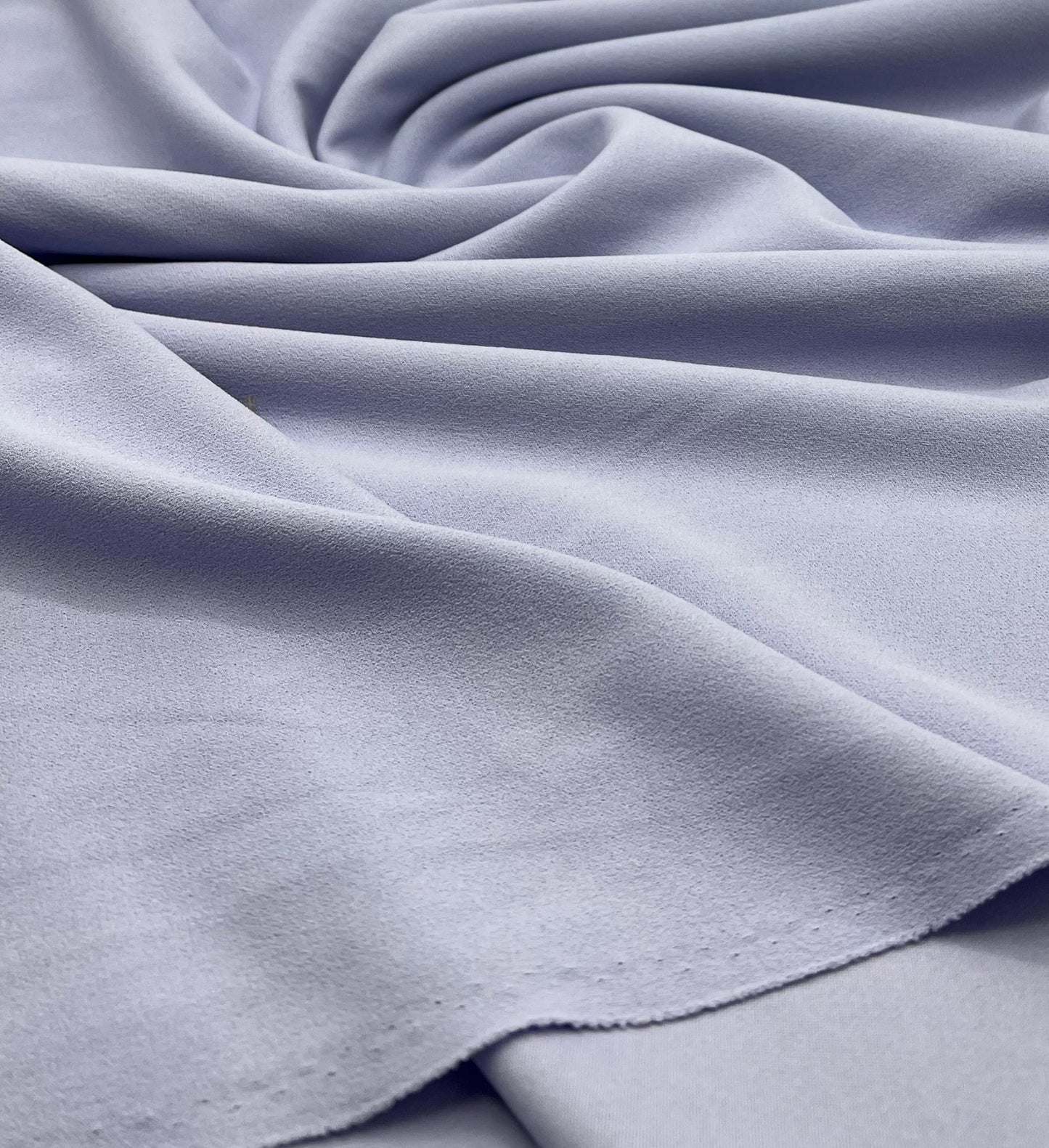 Plain Lilac Scuba Crepe Stretch Jersey Fabric 4 Way Stretch - T9 Fabrics