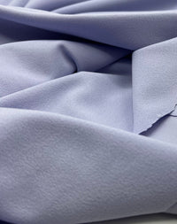 Plain Lilac Scuba Crepe Stretch Jersey Fabric 4 Way Stretch - T9 Fabrics