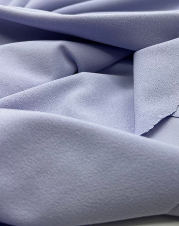 Plain Lilac Scuba Crepe Stretch Jersey Fabric 4 Way Stretch - T9 Fabrics