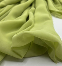 Plain Lime Chiffon Fabric - T9 Fabrics