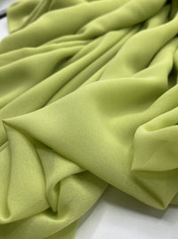 Plain Lime Chiffon Fabric - T9 Fabrics