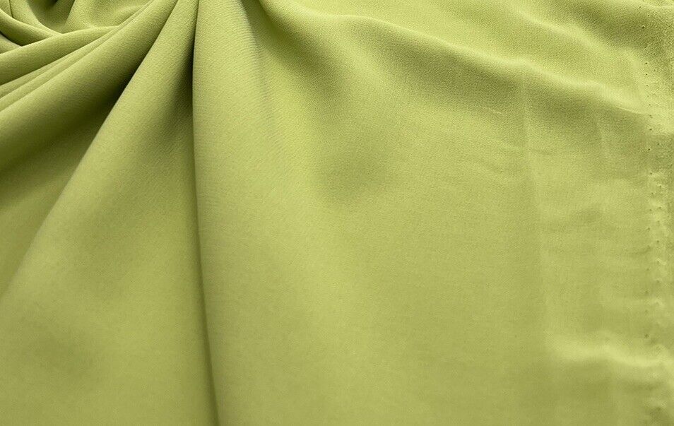 Plain Lime Chiffon Fabric - T9 Fabrics