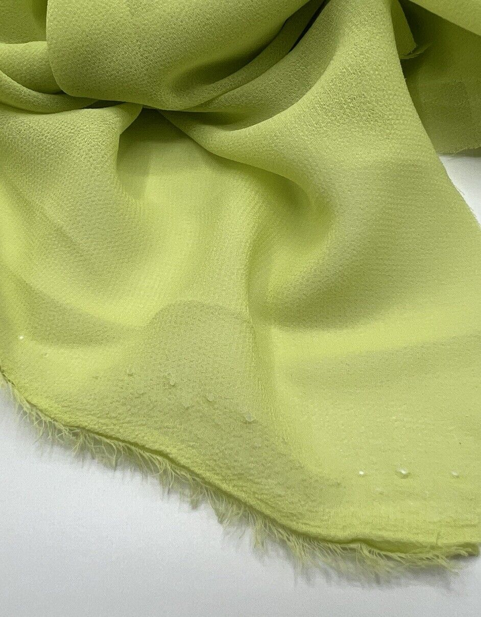 Plain Lime Chiffon Fabric - T9 Fabrics