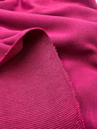 Plain Magenta Ponte 2 Way Stretch Fabric - T9 Fabrics