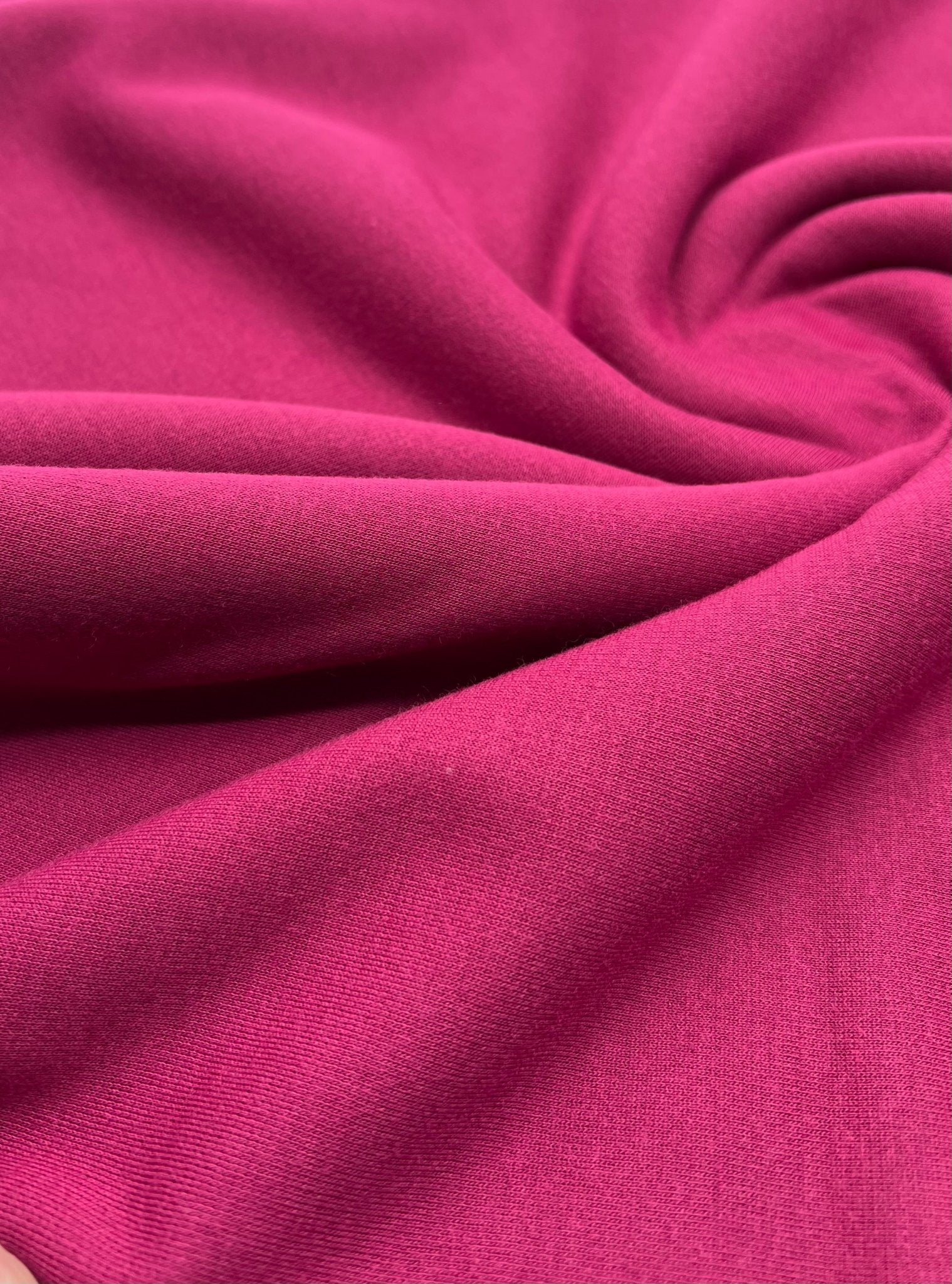 Plain Magenta Ponte 2 Way Stretch Fabric - T9 Fabrics