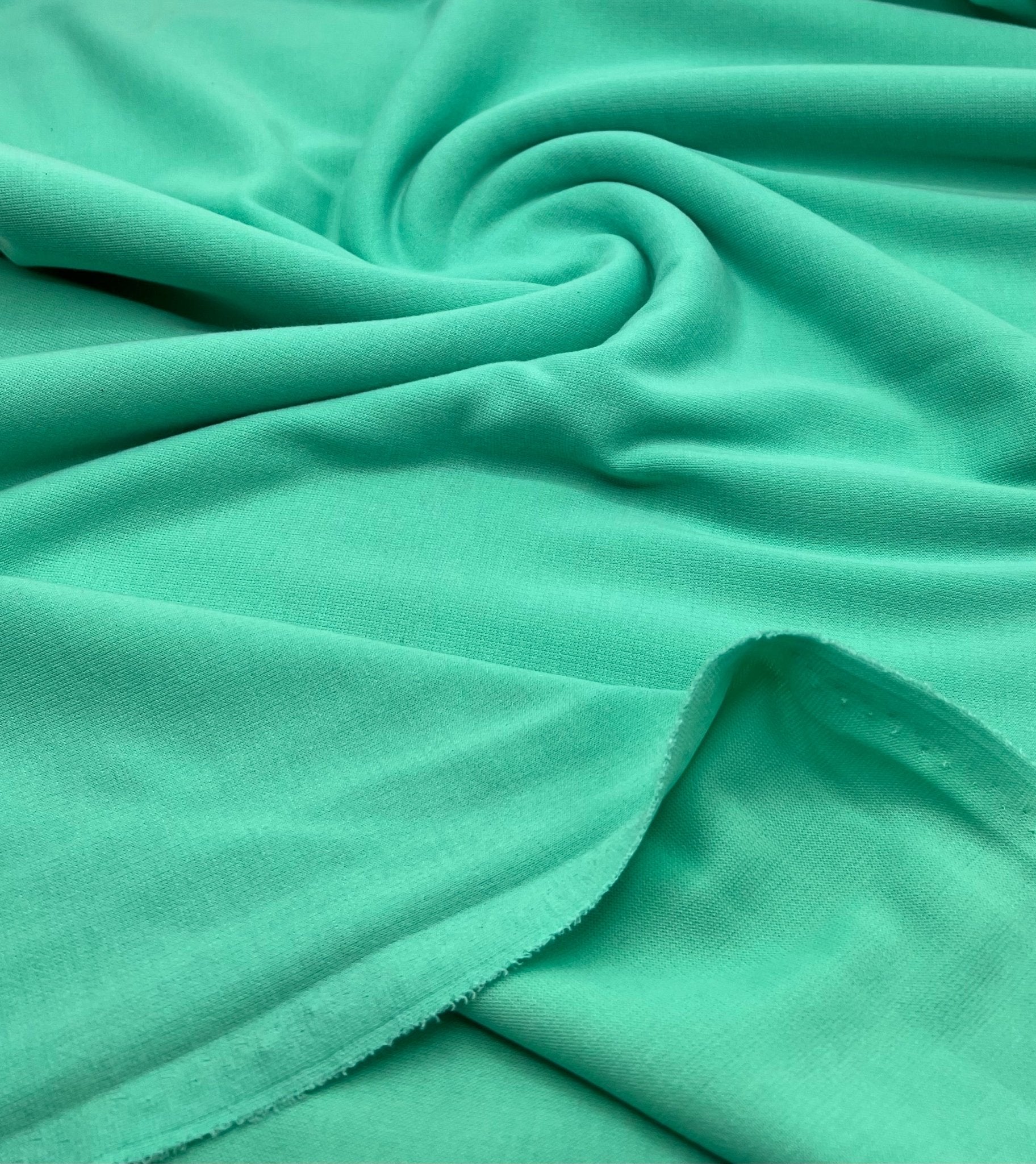 Plain Mint Green Ponte 2 Way Stretch Fabric - T9 Fabrics