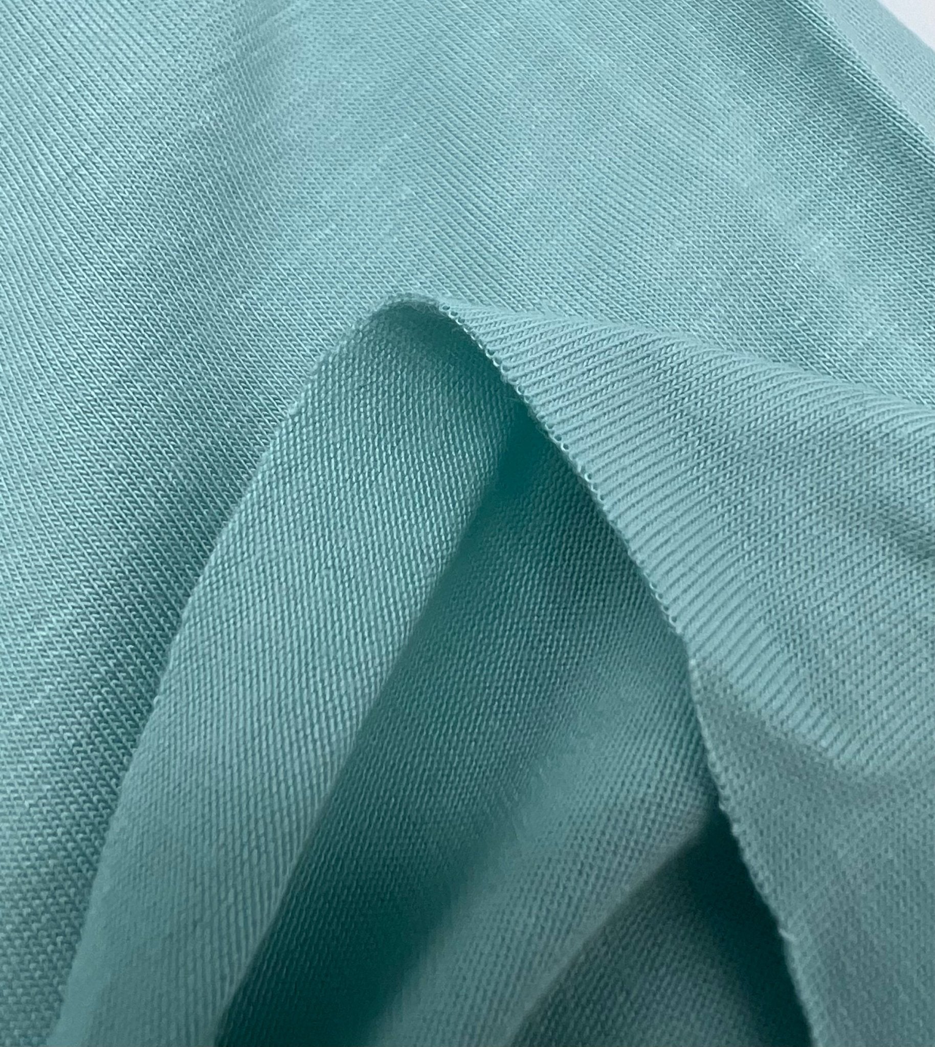 Plain Mint Green Viscose Elastane Fabric 4 Way Stretch Jersey - T9 Fabrics