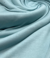 Plain Mint Green Viscose Elastane Fabric 4 Way Stretch Jersey - T9 Fabrics