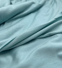 Plain Mint Green Viscose Elastane Fabric 4 Way Stretch Jersey - T9 Fabrics