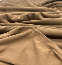 Plain Mocha ITY 4 Way Stretch Fabric - T9 Fabrics