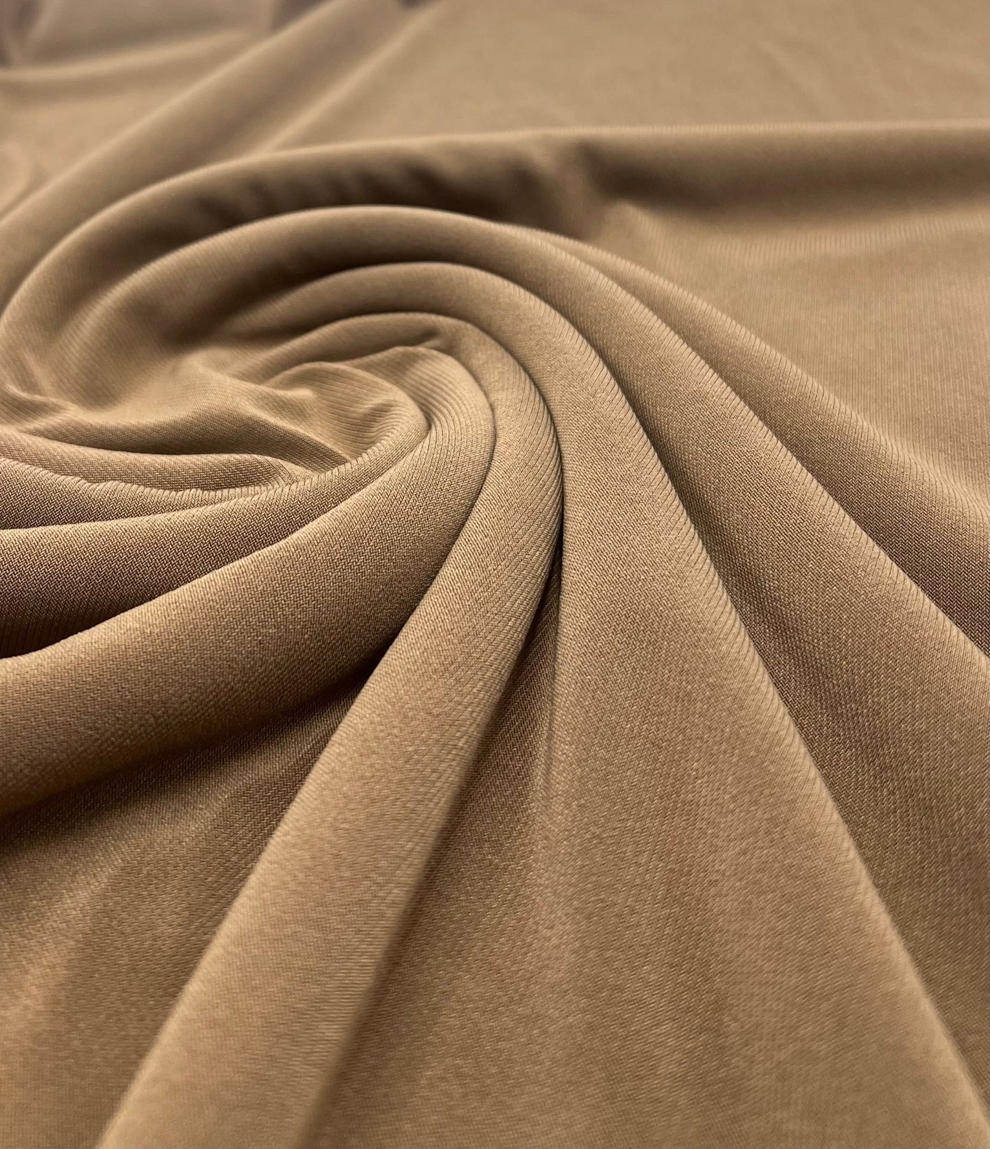 Plain Mocha ITY 4 Way Stretch Fabric - T9 Fabrics