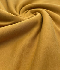 Plain Mustard Ponte 2 Way Stretch Fabric - T9 Fabrics