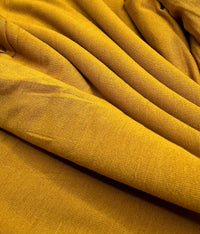 Plain Mustard Viscose Elastane Fabric 4 Way Stretch Jersey - T9 Fabrics