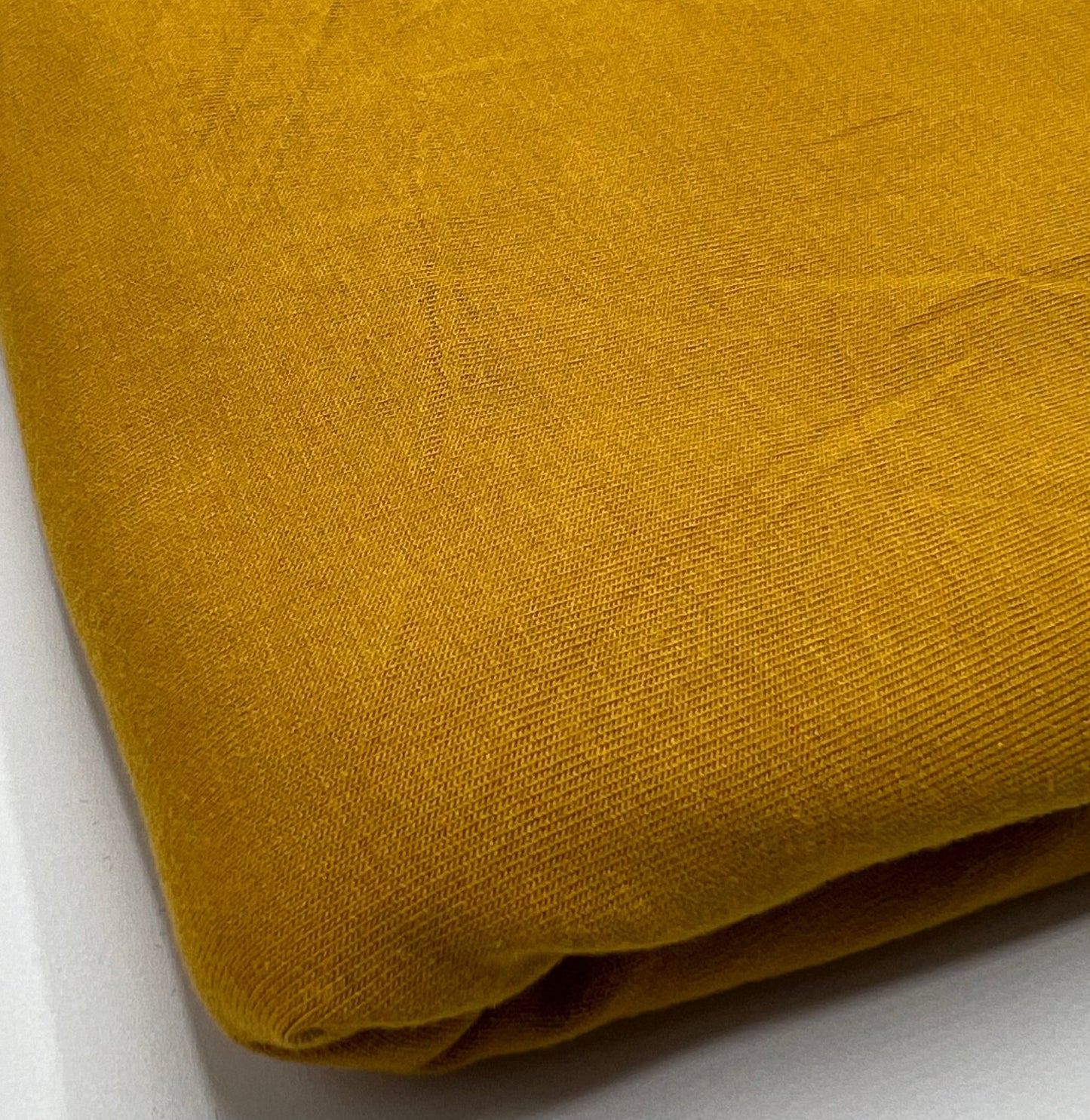 Plain Mustard Viscose Elastane Fabric 4 Way Stretch Jersey - T9 Fabrics