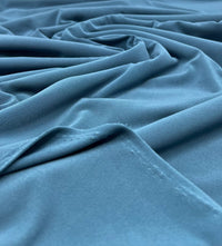 Plain Muted Teal ITY 4 Way Stretch Fabric - T9 Fabrics