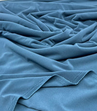 Plain Muted Teal ITY 4 Way Stretch Fabric - T9 Fabrics