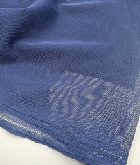 Plain Navy Mesh Fabric Stretch - T9 Fabrics