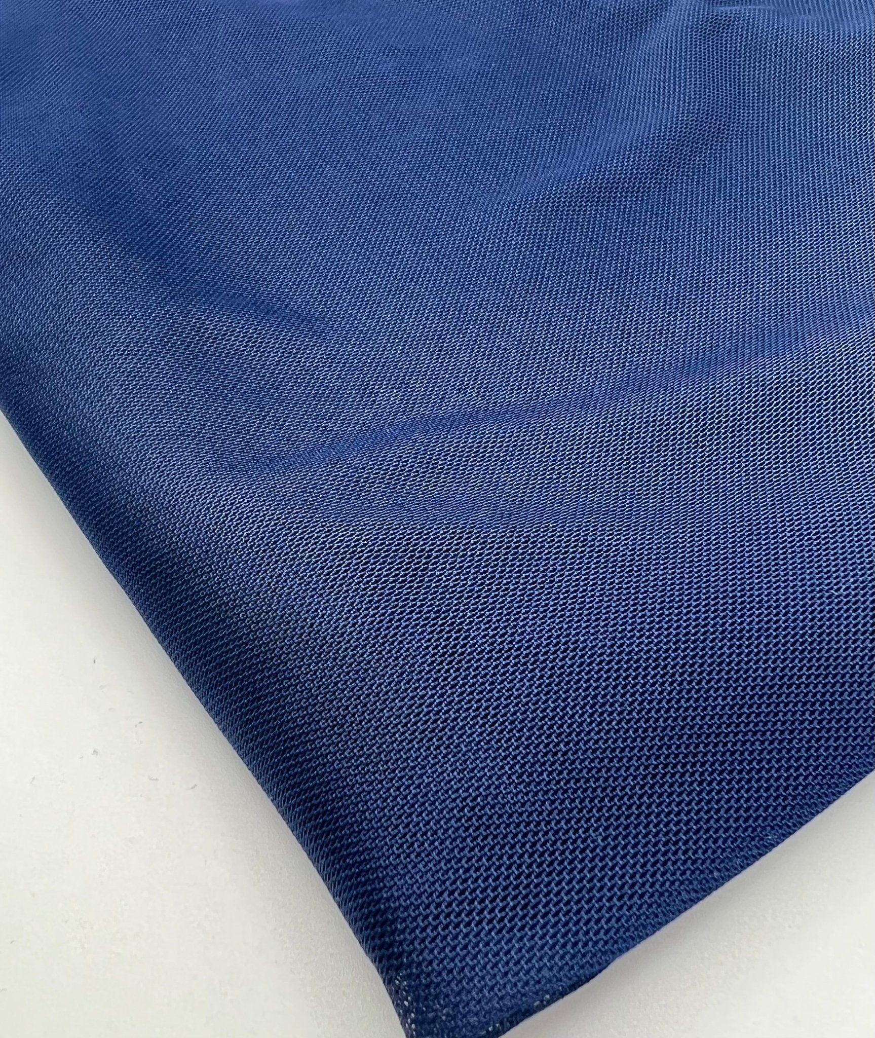 Plain Navy Mesh Fabric Stretch - T9 Fabrics