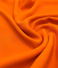 Plain Neon Orange Chiffon Sheer Dress Bridal Fabric - T9 Fabrics
