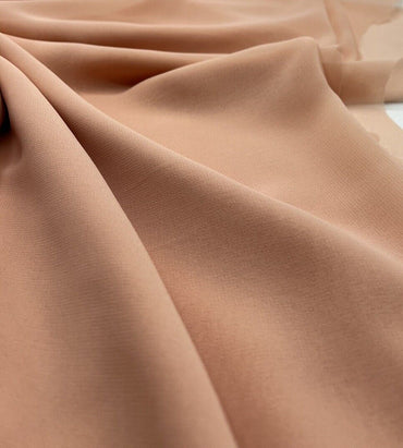 Plain Nude Chiffon Fabric - T9 Fabrics