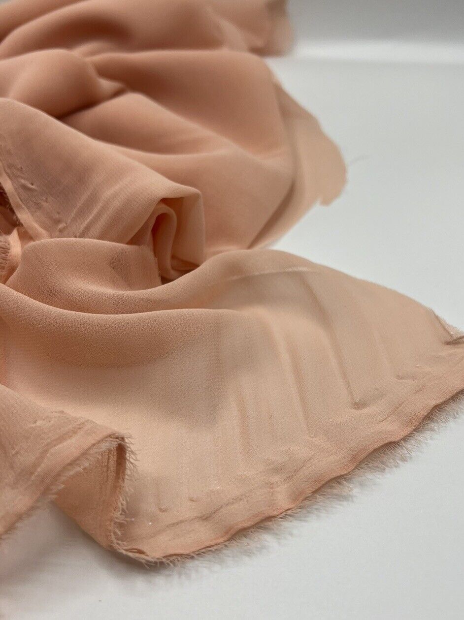 Plain Nude Chiffon Fabric - T9 Fabrics