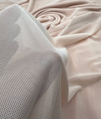 Plain Nude Mesh Fabric Stretch - T9 Fabrics