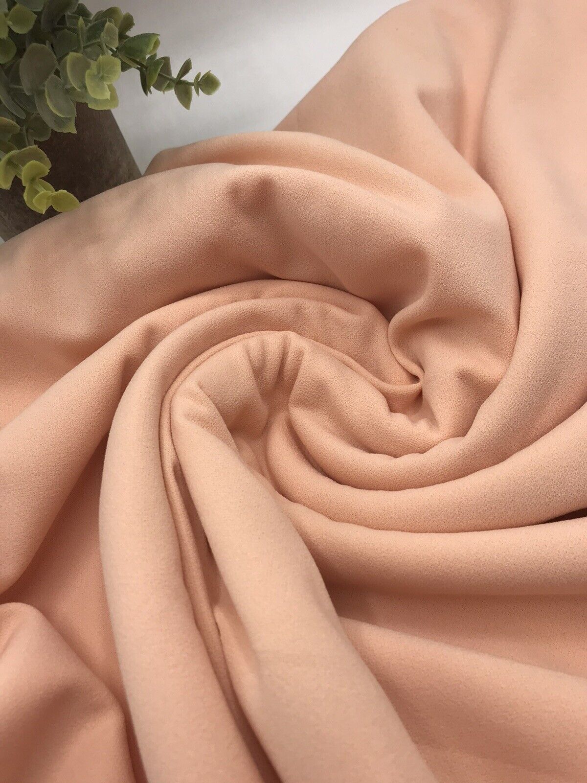 Plain Nude Scuba Crepe Stretch Jersey Fabric 4 Way Stretch - T9 Fabrics