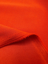 Plain Orange Scuba Crepe Stretch Jersey Fabric 4 Way Stretch - T9 Fabrics