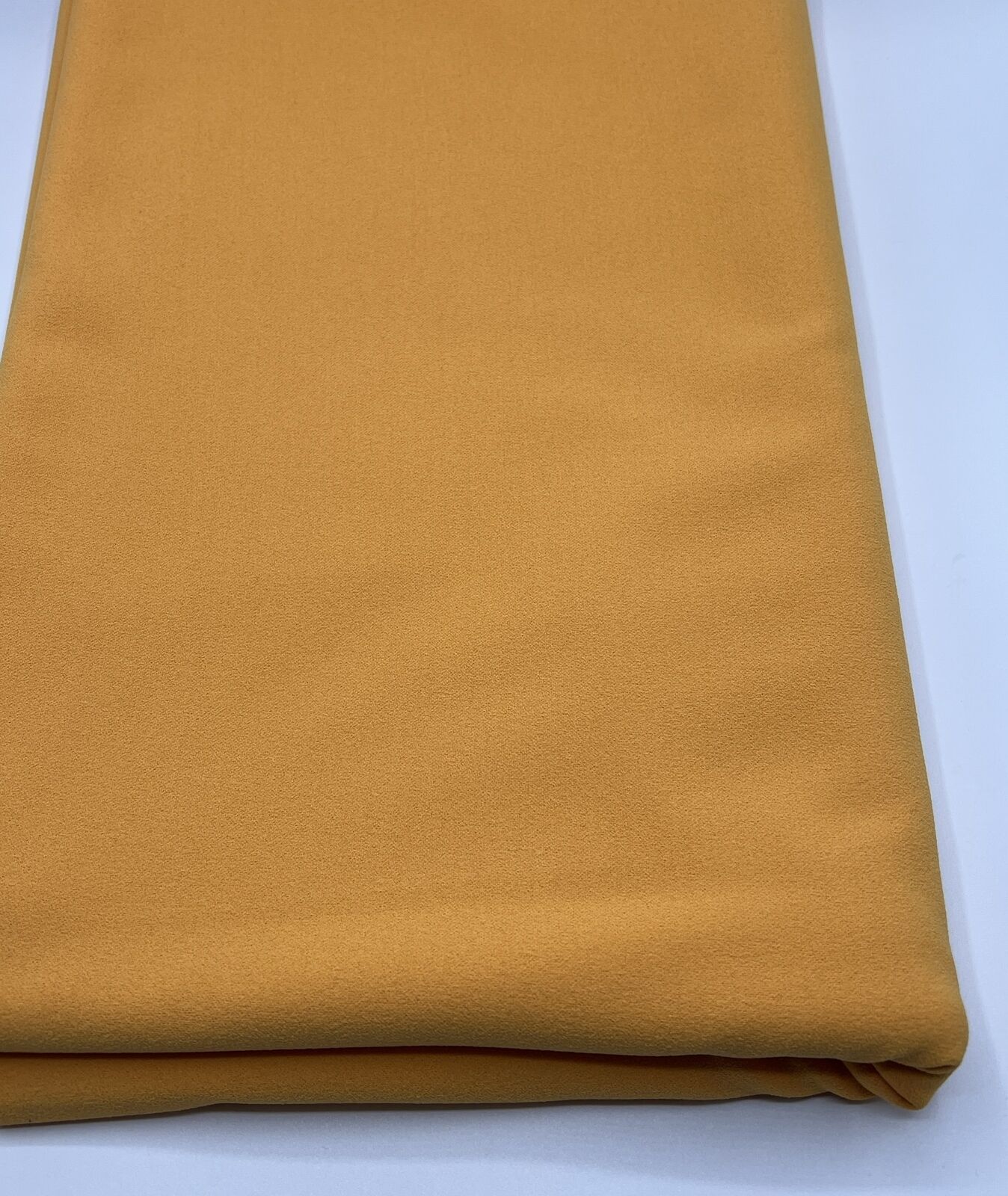 Plain Orange Scuba Crepe Stretch Jersey Fabric 4 Way Stretch - T9 Fabrics