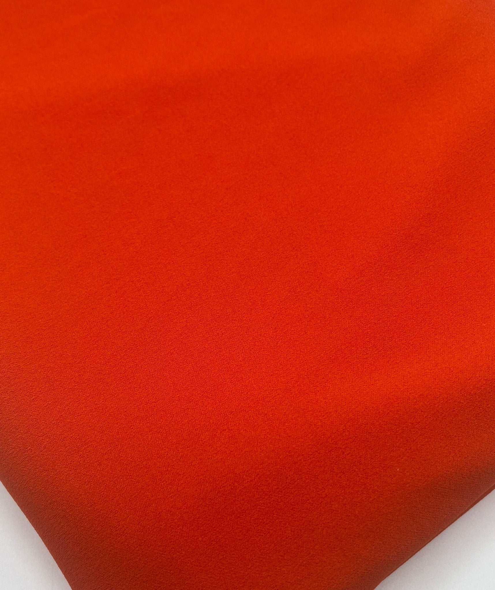 Plain Orange Scuba Crepe Stretch Jersey Fabric 4 Way Stretch - T9 Fabrics