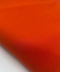 Plain Orange Scuba Crepe Stretch Jersey Fabric 4 Way Stretch - T9 Fabrics