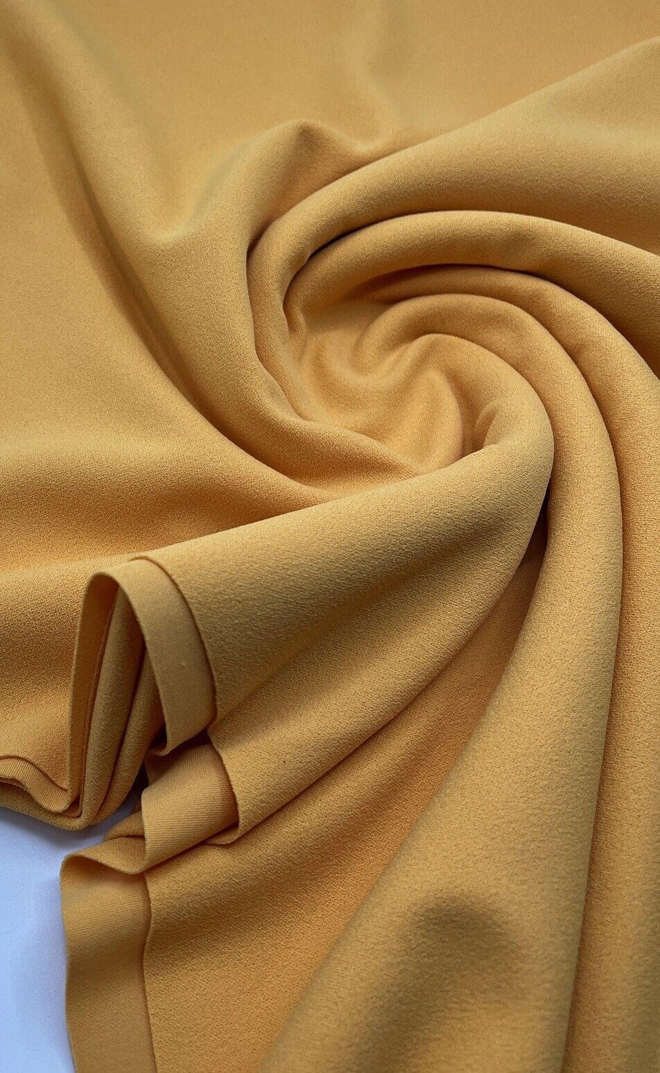 Plain Orange Scuba Crepe Stretch Jersey Fabric 4 Way Stretch - T9 Fabrics