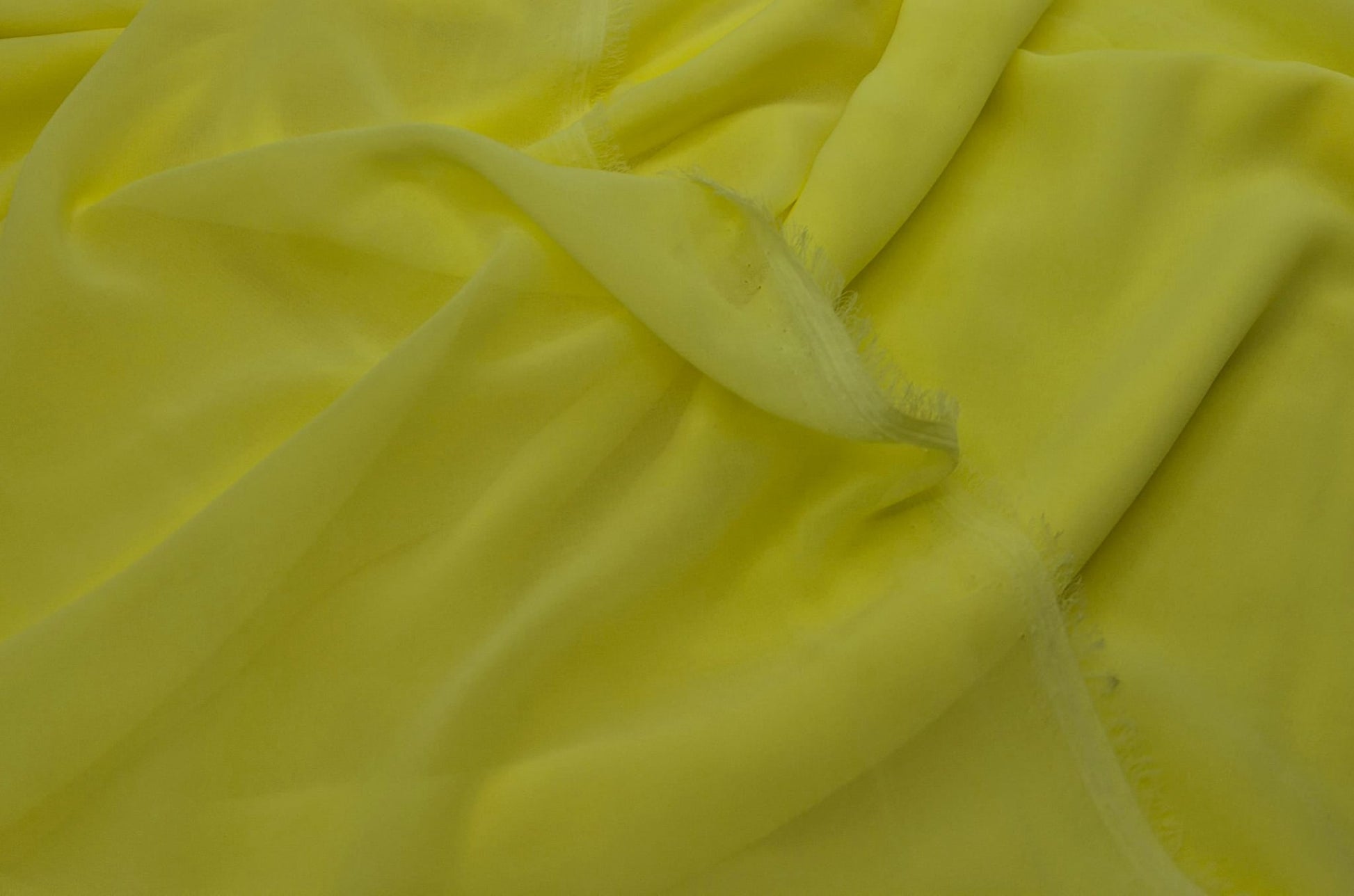 Plain Pale Yellow Chiffon Sheer Dress Bridal Fabric - T9 Fabrics