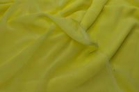 Plain Pale Yellow Chiffon Sheer Dress Bridal Fabric - T9 Fabrics
