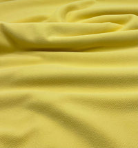Plain Pastel Yellow Liverpool Bullet Stretch Fabric - T9 Fabrics