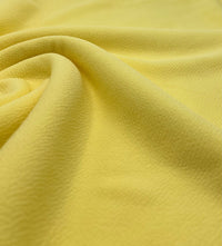Plain Pastel Yellow Liverpool Bullet Stretch Fabric - T9 Fabrics