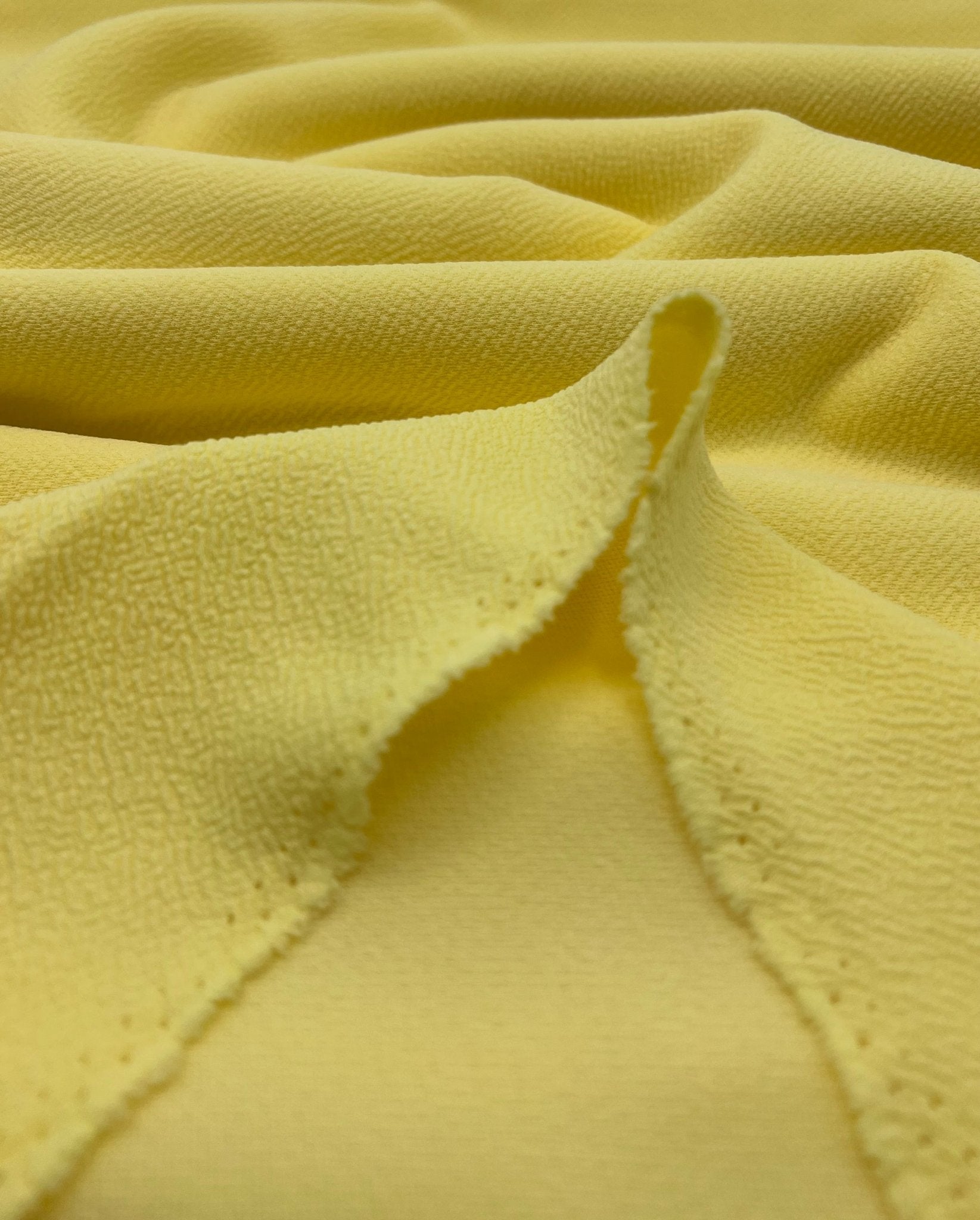 Plain Pastel Yellow Liverpool Bullet Stretch Fabric - T9 Fabrics