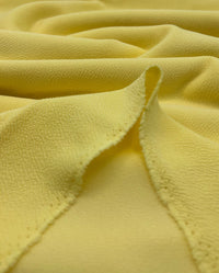 Plain Pastel Yellow Liverpool Bullet Stretch Fabric - T9 Fabrics