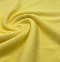 Plain Pastel Yellow Liverpool Bullet Stretch Fabric - T9 Fabrics